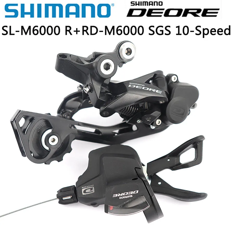 Shimano DEORE M6000 указано SL M6000 рычаг переключения передач+ RD M6000 задний переключатель передач MTB DEORE 10-скорость SL+ RD M6000 указано - Цвет: Rear Derailleur SGS