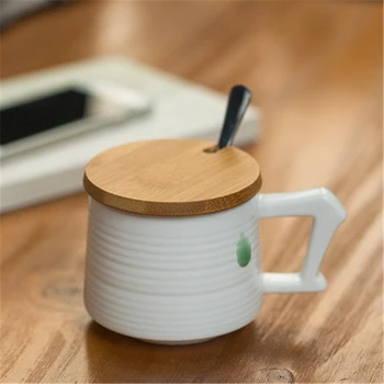 

Celadon Creative Tea Cups Mug Coffee Porcelain Teacup Mug with Lid Personalized Brief Eco-friendly Mug Cup Stocked DDBX0Y5