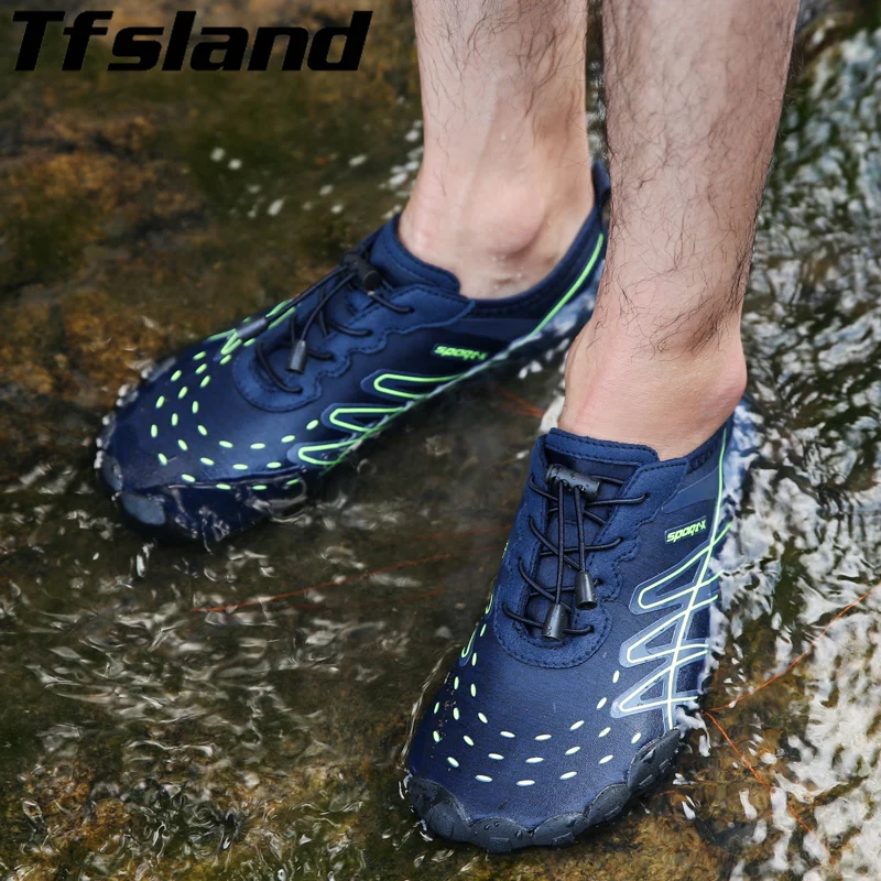 خفيفة الوزن عشاق رياضة الرجال الشاطئ في الهواء الطلق أحذية النساء أحذية الصيف الرحلات المنبع المشي المياه سريعة تجفيف أكوا أحذية