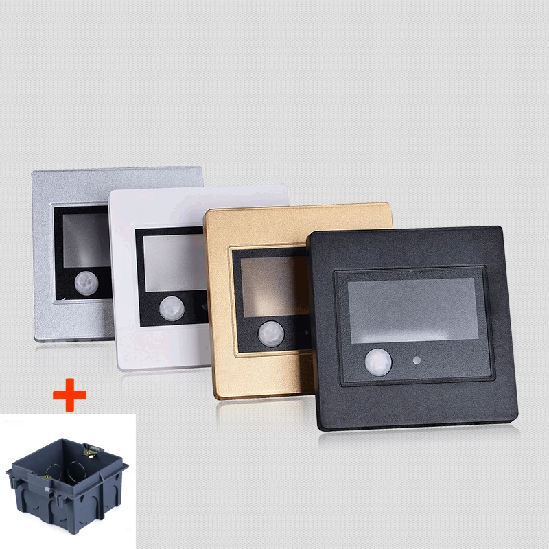  PIR motion Detector+ Light sensor led stair light led infrared human body induction lamp recessed s - 32483861536