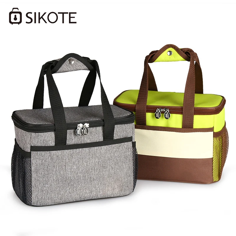 

SIKOTE Lunch Box Dinner Picnic Food Bags Portable Insulation Fold Cooler Bag Chair waterproof Thermo Office Work