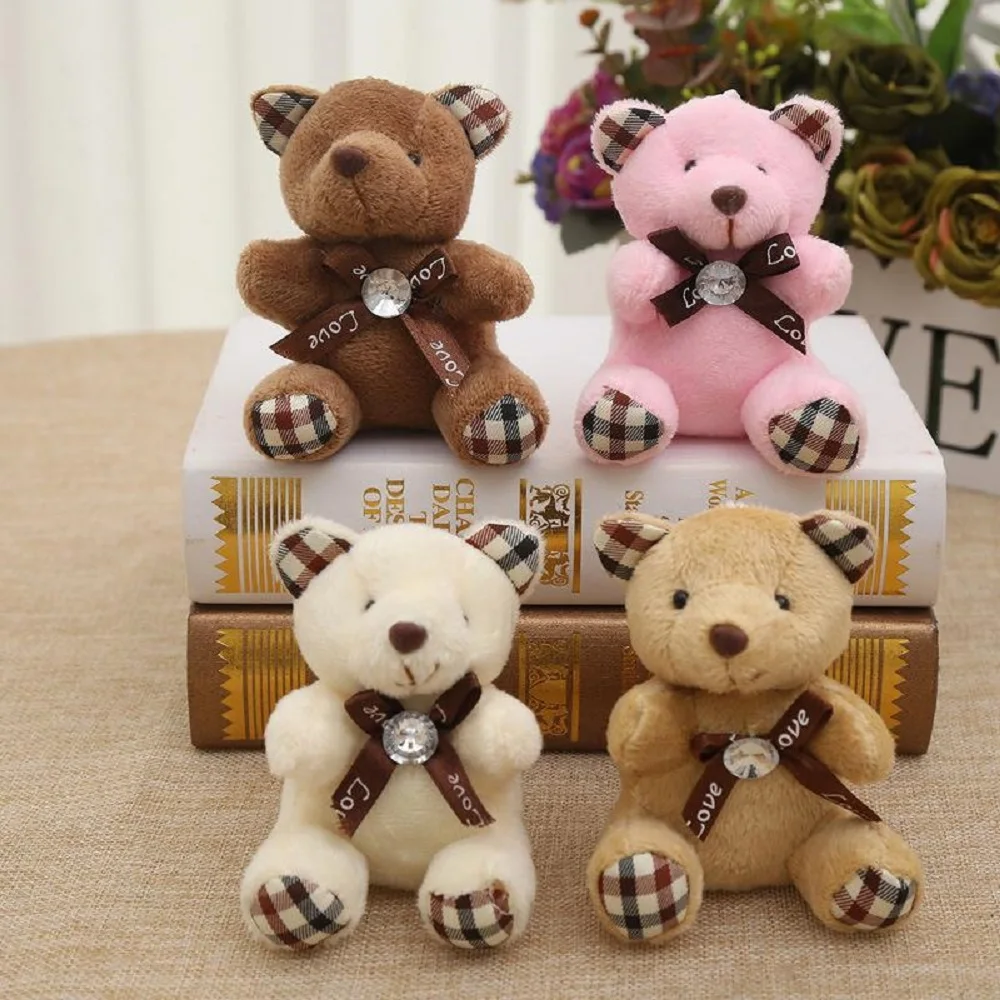 

Teddy Bear Tie Plush Toy Wedding Party small gift child Cartoon Bouquets Dolls Kids Gifts Birthday Wedding Party Home Decor