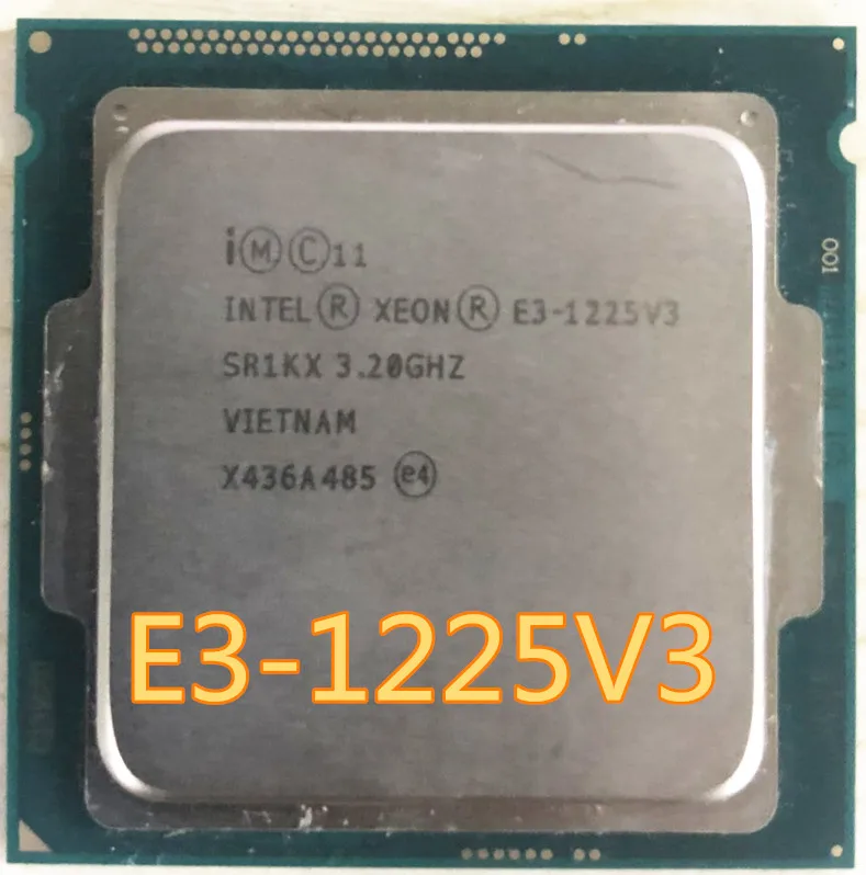 Intel Xeon E3-1225 V3 E3 1225v3 E3 1225 V3 3,2 GHz Quad-Core Quad-Thread CPU Processor 8M 84W LGA 1150 Intel Xeon E3-1225 V3 E3 1225v3 E3 1225 V3 3,2 GHz Quad-Core Quad-Thread CPU Processor 8M 84W LGA 1150