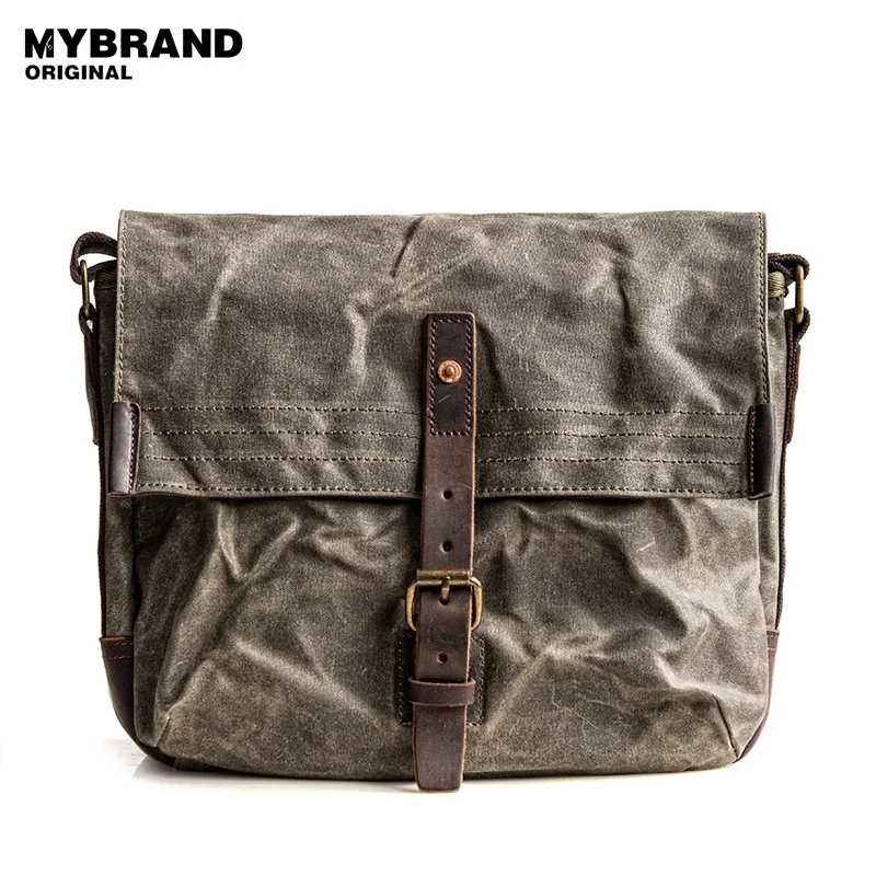 mens waxed canvas bag