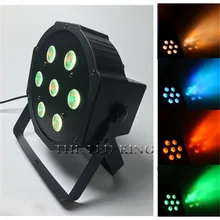 4 шт. привод постоянного тока 7X12 Вт RGBW 4в1 16 бит затемнение LED Par 7X18 Вт RGBWA UV 6в1 банок сценический свет диско DJ Освещение DMX512