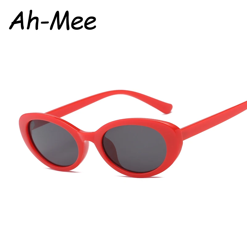 Vintage Sunglasses Women Small Oval Sun Glasses Retro Ladies Sunglass Red Black Pink Color Lenses Cheap Eyewear Oculos