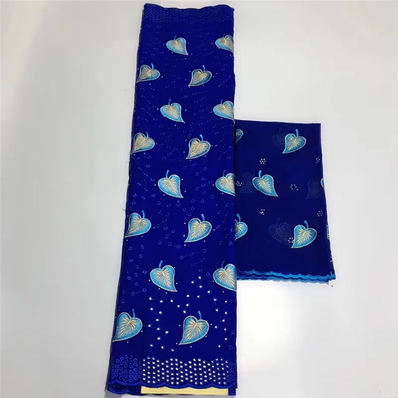 

5+2 Swiss lace fabric 2018 latest heavy beaded embroidery African cotton fabrics Swiss voile lace popular Dubai style 12L1123