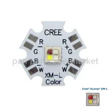 Cree XLamp XML XM-L RGBW RGBWW RGB+ Холодный/теплый белый 12 Вт 4 чип светодиодный излучатель лампы, установленный на 20 мм Звезда PCB для сценического освещения