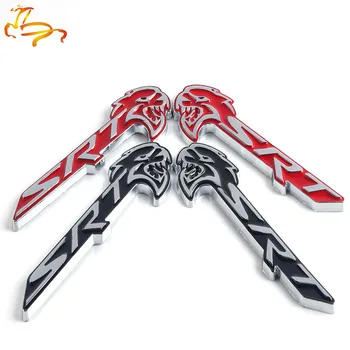 

10xMetal SRT Sticker Rear Trunk Emblem Badge Decals for Dodge Viper Challenger Charger Jeep Grand Cherokee Wrangler Chrysler