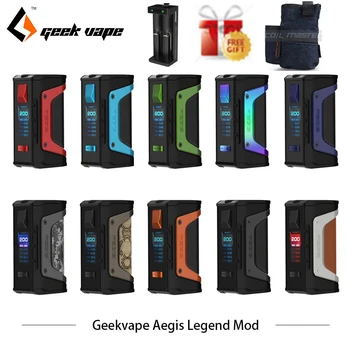 

Original GeekVape Aegis Legend 200W TC Box MOD New AS chipset Powered by Dual 18650 batteries e cigs No Battery Aegis Legend MOD