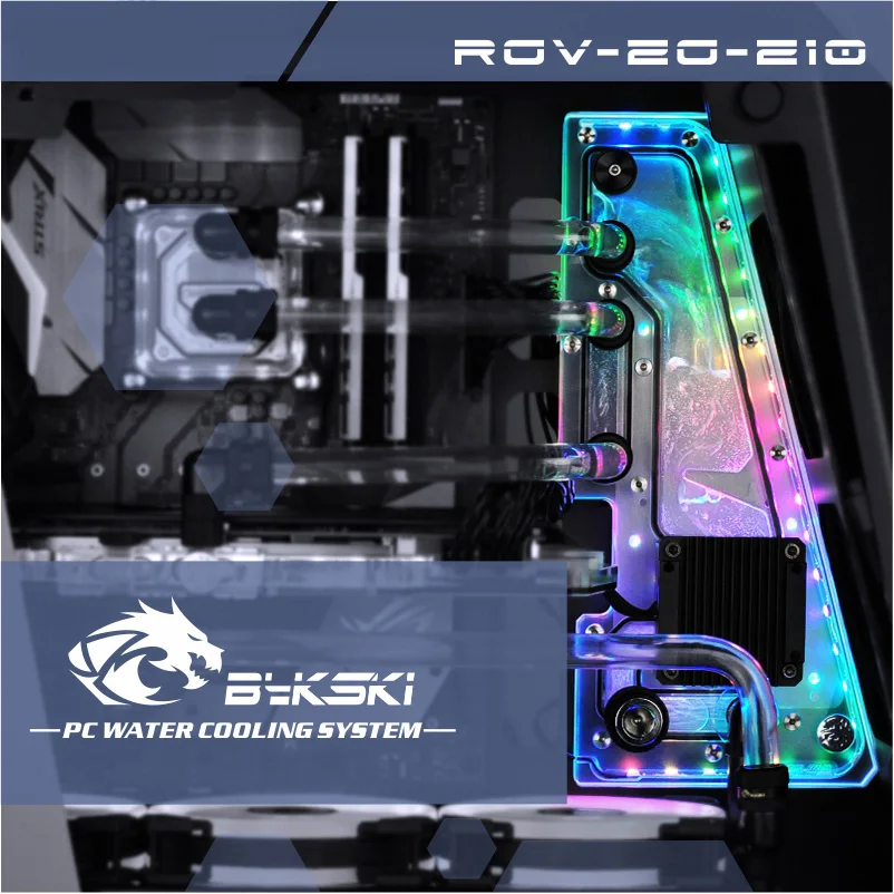 

Bykski RGV-ZG-Z10 , Waterway Boards For Zeaginal-10 Case, Bykski RBW, For Intel CPU Water Block & Single GPU Building