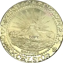 Соединенные Штаты 1787 Нью-Йорк и связанные с этим вопросы Brasher Doubloons EB на груди латунные копии монет