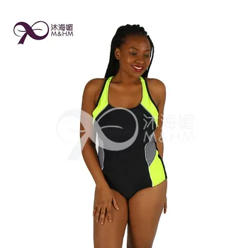 

Women Female Summer Bikini Splicing Padded Sport Sexy Swimsuit Wirefree Tankini One-piece Swimwears Plus Size bathing suit