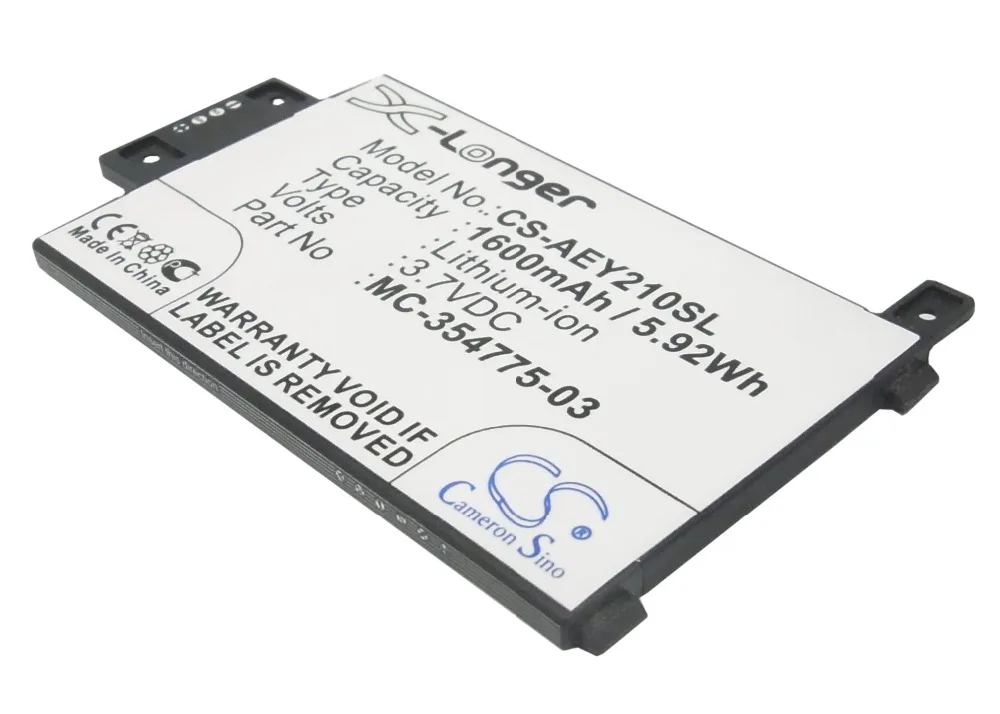 Аккумулятор Cameron Sino 1600 мАч для Amazon EY21 Kindle Paperwhite версия 2014 Touch 6 дюймов 2014|Цифровые