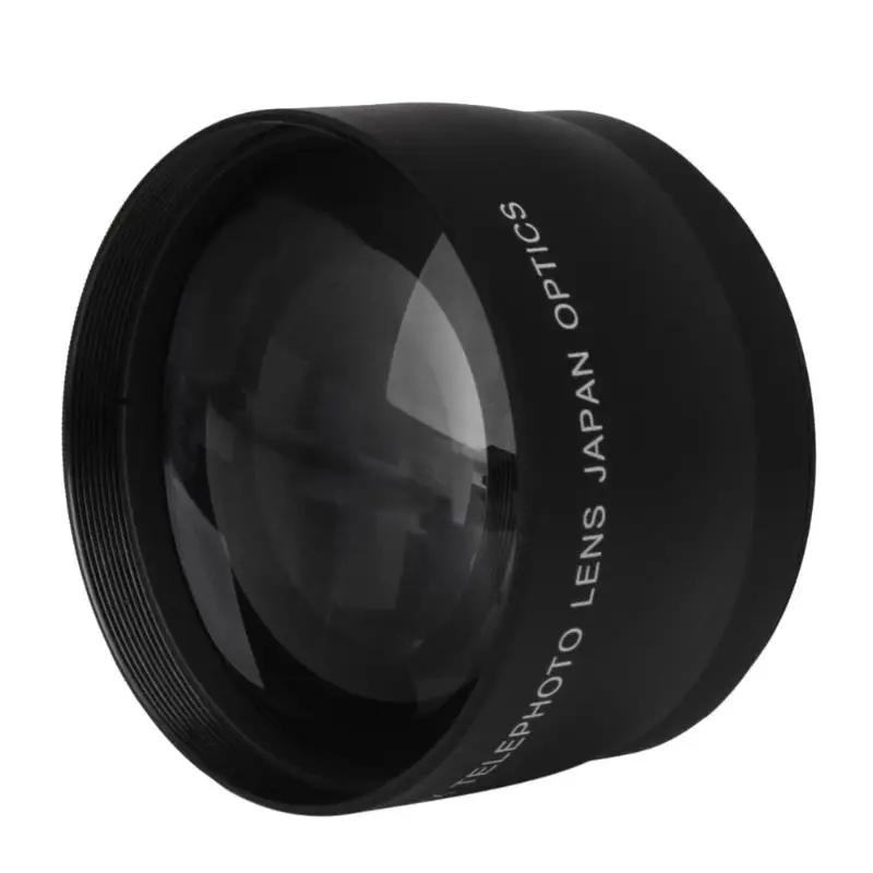 52mm Camera Telephoto Lens 2x High Definition Telephoto Lens Optics Teleconverter For Nikon AF-S DX Nikkor 18-55mm