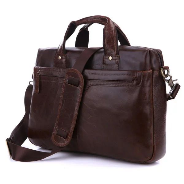 Высокое качество Винтаж кофе пояса из натуральной кожи для мужчин курьерские сумки Бизнес Портфели портфели сумки на плечо M7075