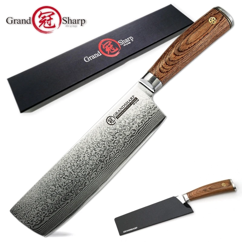 

Damascus Kitchen Knife vg10 Damascus Steel Japanese Kitchen Knives Vegetables Slicing Cooking Tools Chef Meat Cleaver Gift Box