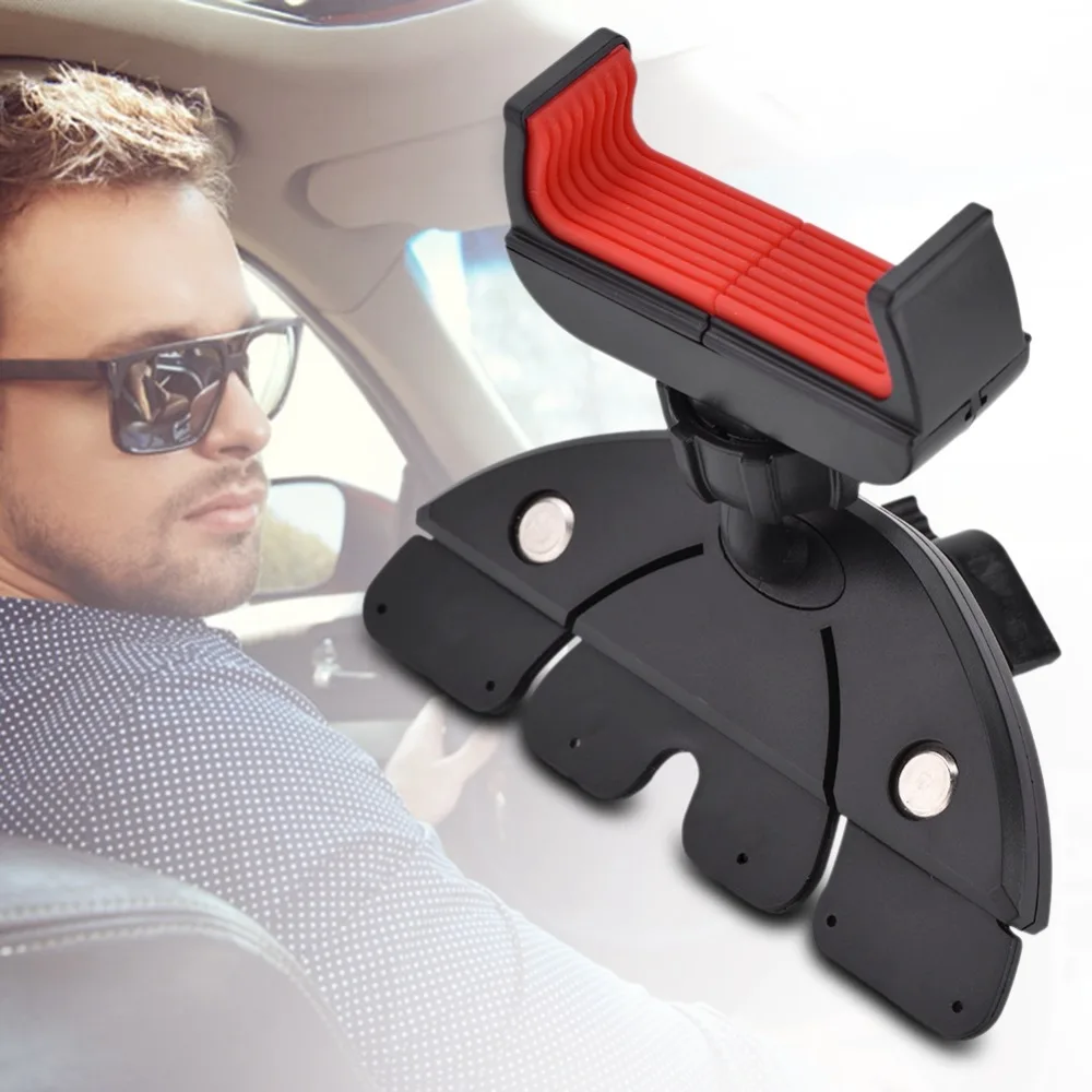 Universal Rotating CD Slot Vehicle Mounted Phone Holder Car GPS Bracket