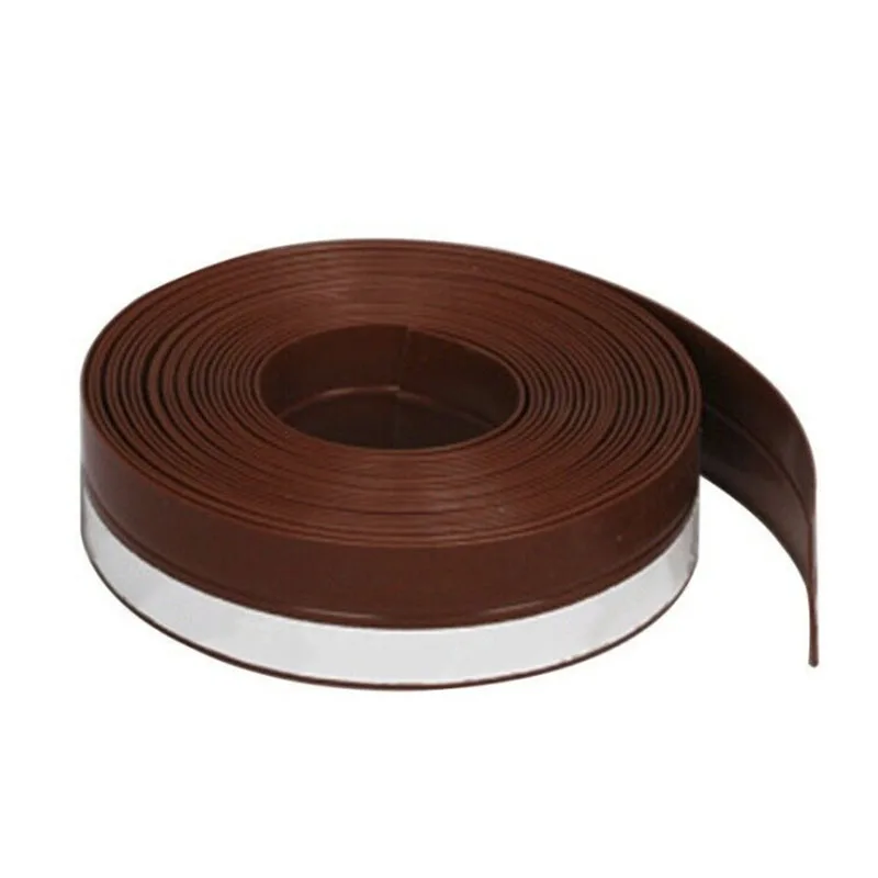 

1mx45mm Self-Adhesive Door Window Bottom Seal Strip Waterproof Rubber Strip Stoppers Bathroom Shower Sink Bath Sealing Strip