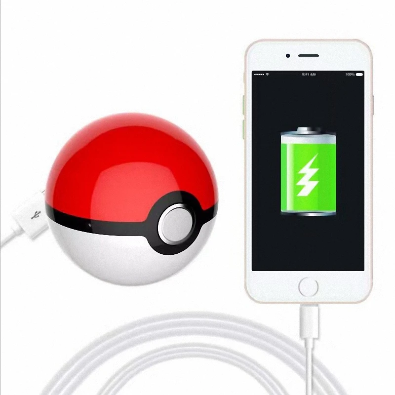 Pokeball Go Toy Cosplay Games Ball 12000MAH power bank Pokemons powerbank portable External battery pack charger with package