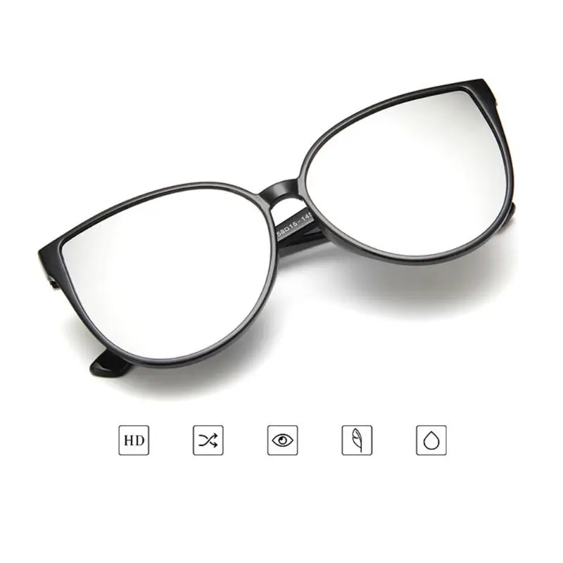

New Fashion Big Box Frame Sunglasses Trend Colorful Reflective Eyewear Versatile Sun Glasses Frog Mirror For Men Women