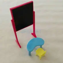 8 шт. модная Классная доска+ стул+ Настольная школьная мебель аксессуары для Кукольный дом подарки