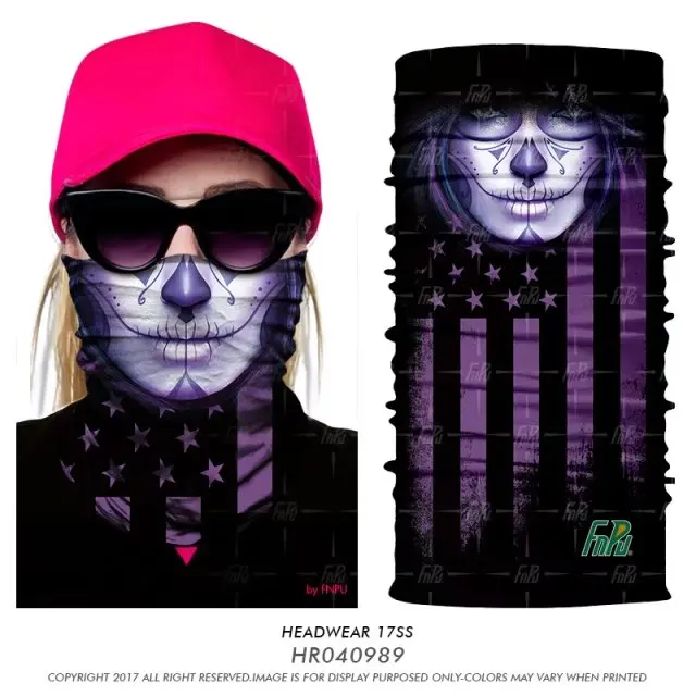 3D бесшовная повязка на голову мотоциклетная Женская маска для лица Хэллоуин Мехико череп бандана головные уборы велосипедный головной платок Балаклава для сноубординга