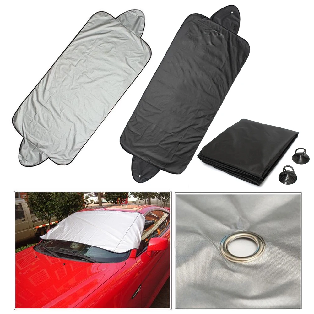 

NEW Thicken Windshield Cover Universal Car Cover Smart Windshield Snow Cover Automobile Anti-UV Nylon with Sunction Cup Winter