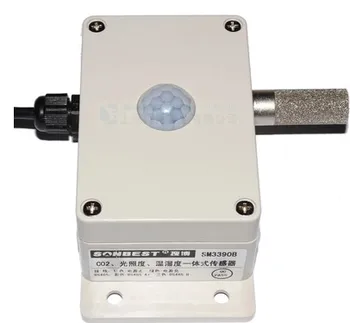

FREE SHIPPING SM3390B Infrared carbon dioxide CO2, illumination, temperature and humidity sensor transmitter