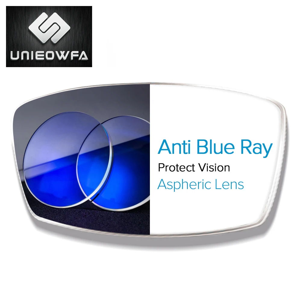 Anti Blue Light Lens 1.56 1.61 1.67 Prescription Lenses CR-39 Resin Optical Lens Myopia Hyperopia Glasses Lens Presbyopia Lens