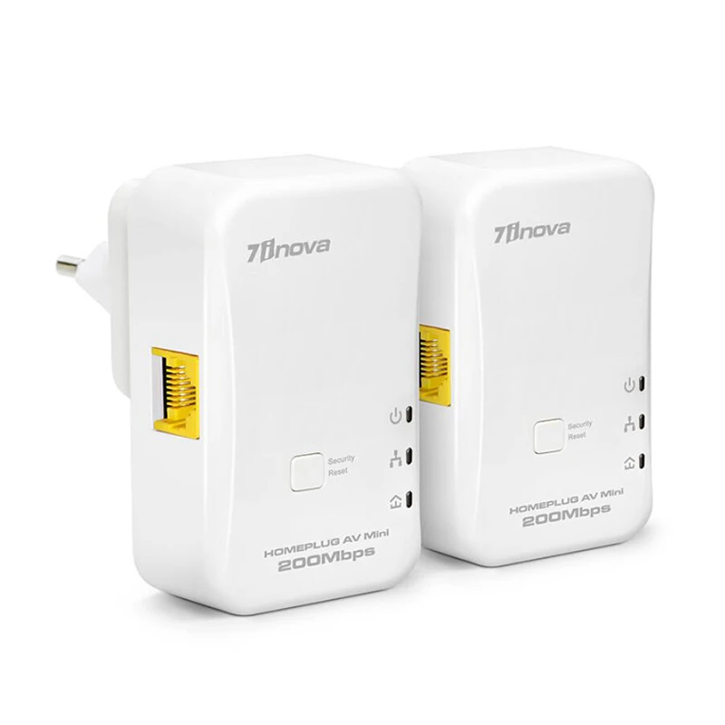 Оригинальный 7 инова 2X200 Мбит/с мини Homeplug Сетевой удлинитель AV комплект адаптера