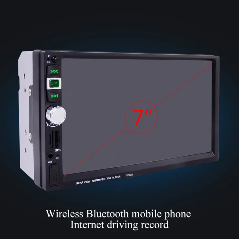 2 Din gps навигация 7 ''автомобильное радио Зеркало Ссылка Bluetooth 7026GM MP4 MP5 плеер с камерой заднего вида/DVR