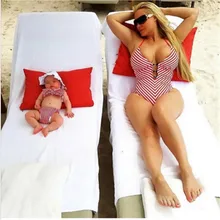 Детский купальник в полоску с большим бантом, купальный костюм для девочек, бикини для малышей, infantil, Купальник бикини для девушки, новинка года, летний купальный костюм