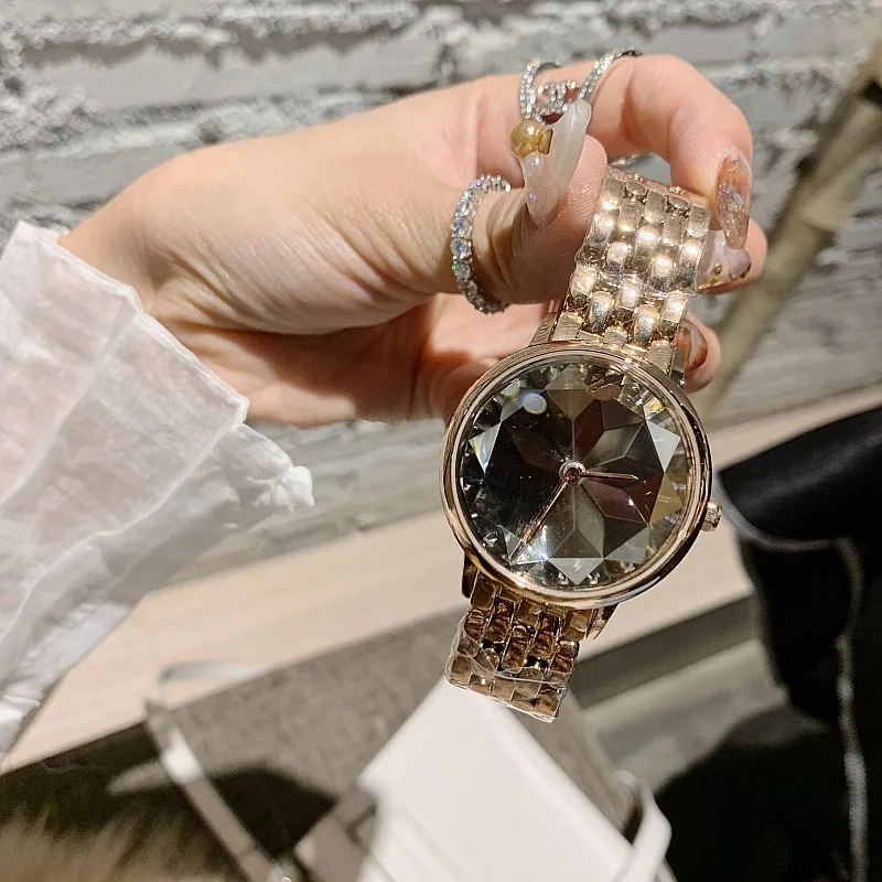 Лидирующий бренд, Роскошные наручные часы с бриллиантами и кристаллами, модные кварцевые часы для женщин, стильные женские часы для девушек, женские наручные часы