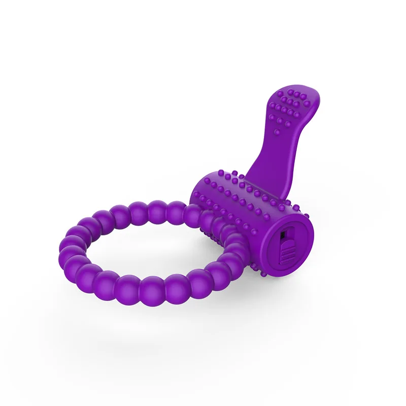 1Pcs Cock Delay Ring Vibrating Sex Products Vibrator Delay Premature Ejaculation Clitoris Massager Lock Fine Penis for Men (6)