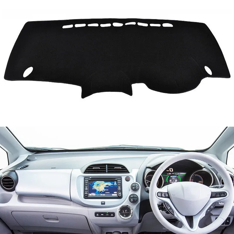 Для Honda Fit Jazz 2009 2013 приборной панели крышки коврик панель Dashmat козырек от солнца