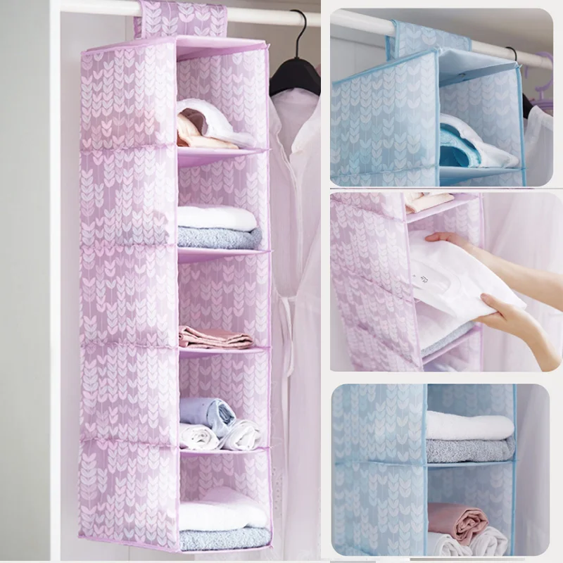 Cute Socks Clothes Underwear Sorting Storage Bag Door Wall Hanging Closet Organizer Box Home