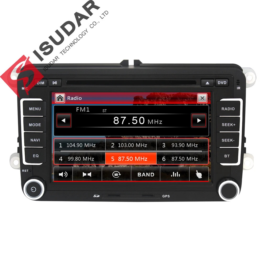 Isudar reproductor Multimedia 2 Din coche DVD para VW/Volkswagen/Golf/Polo/Tiguan/Passat /b7/b6/SEAT/leon/Skoda/Octavia Radio GPS DAB - 4