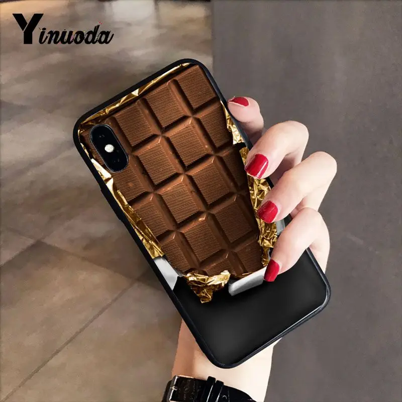 Мягкий чехол для телефона alenka bar wonka с изображением шоколада на заказ iphone 12 8 7 6 6S
