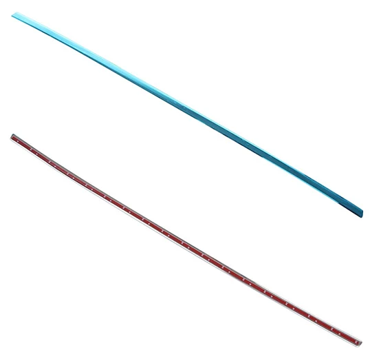 Подходит для Skoda Octavia A7 2013 хромированная Задняя Крышка багажника Отделка крышки багажника Отделка Литья