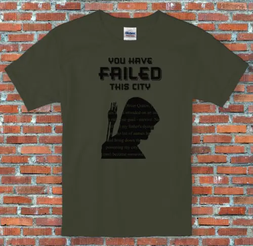

Arrow You have failed this City DC Comic Book T Shirt S-3XL Men'S High Quality Custom Printed Tops Hipster Tees Personality