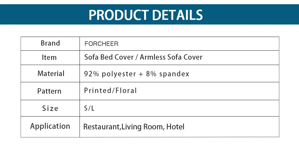 sofa bed cover detail