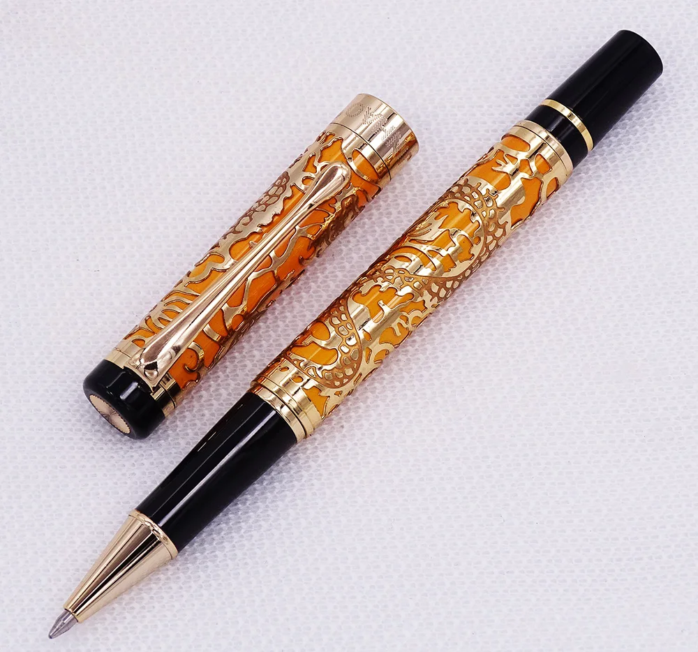 Jinhao 5000 винтажная Роскошная металлическая шариковая ручка с красивой текстурой