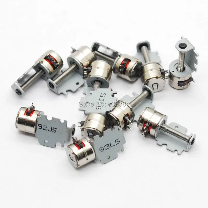 

10pcs 2 Phase 4 wire DC Micro stepper motor with Screw DC 3V D6mm*H6mm for camera or Small digital products
