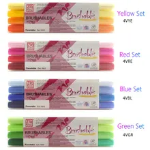 ZIG Kuretake маркерная ручка набор MS-7700 акварельные кисти ручки водонепроницаемые кисти двойной кончик краски кисть Япония Свадебные Ручки