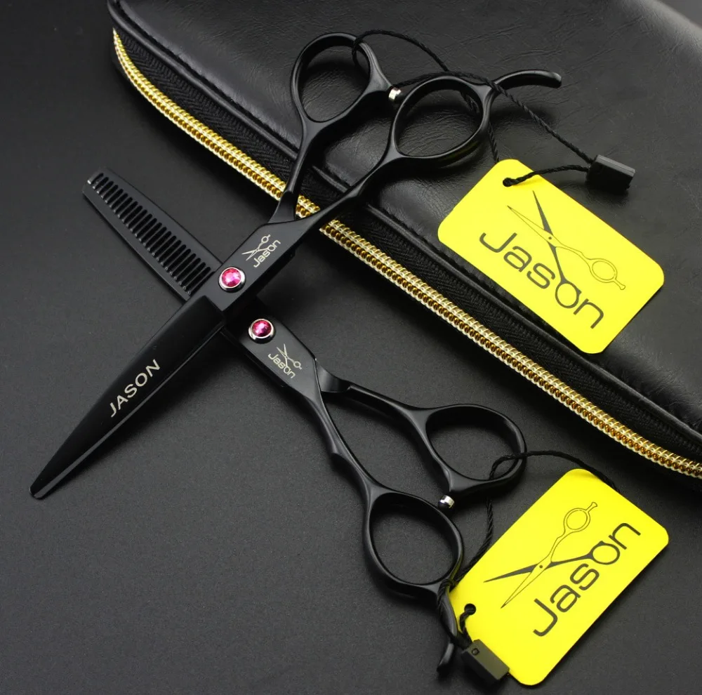 

Original Jason 6 inch Professional Left Hair scissors Hairdressing Scissors Hair Cutting Tool barber set shears thinning salon