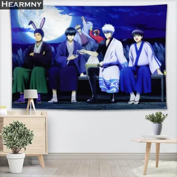 

Gin Tama Tapestry Wall Hanging Decor Tapestry Show Piece For Home Decoration Camping Tent Travel Sleeping Pad