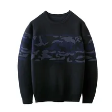 2018 New Patchwork Knit Pullover Camouflage Sweatshirts font b Hoodies b font Male O Neck Slim