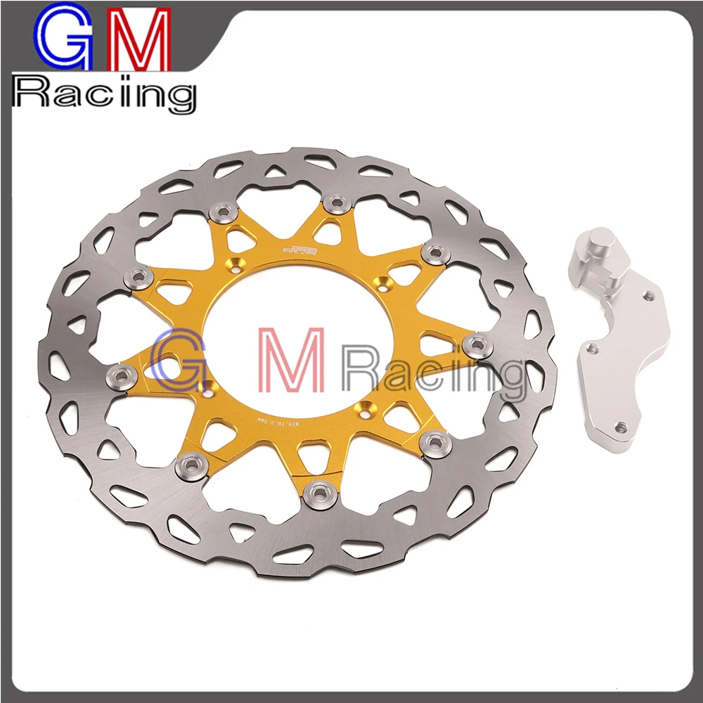 Мотоцикл 320 мм плавающие ротор дисковых передних тормозов кронштейн для SUZUKI RMZ250 2004- MRZ450 2005- RMX450 2010 2011 мотоцикл