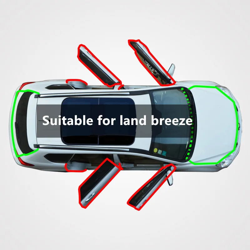 For the land wind X7/x8/x5 car door hood modification and installation of noise insulation dust reduction rubber seal | Автомобили и